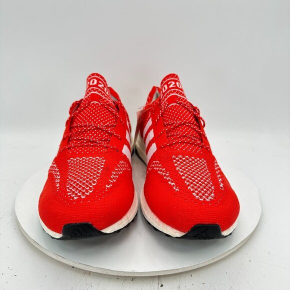 Adidas Ultraboost DNA Primeknit Men Size 14  FV6053 Active Red Running Shoes - Picture 2 of 11